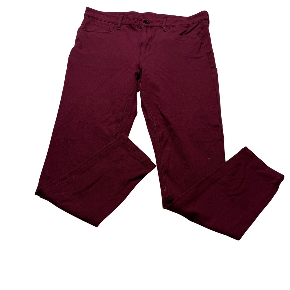Liz Claiborne‎ Skinny Pants Wms SZ 10 Burgundy Stretch 5-Pocket Jegging Vintage